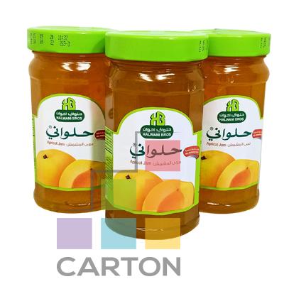 HALWANI BROS APRICOT JAM 3*400GM